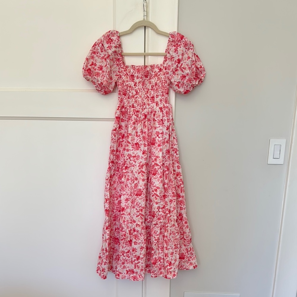 Floral Puff Sleeve Maxi Dress - Picture 2 of 5